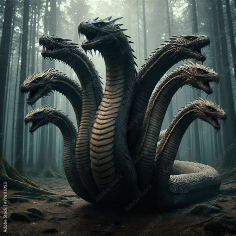 greek monster nine heads|Hydra (Lernaean Hydra)